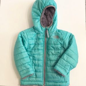 Toddler Girls North Face Reversible Winter Jacket